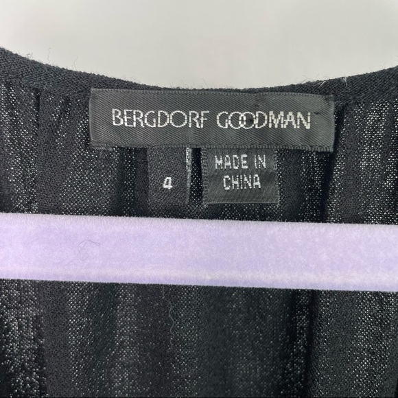 BERGDORF Goodman Wool Blend Black Milkmaid Dress - Picture 3 of 6